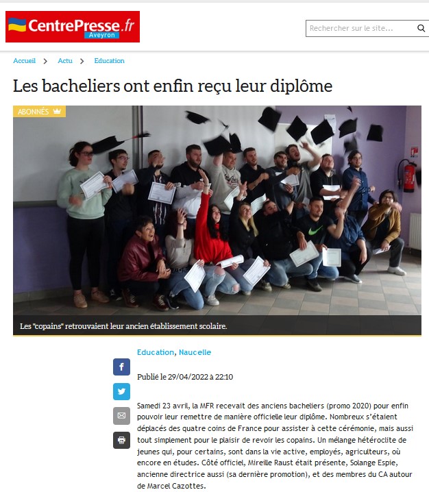 Remise diplome 2020